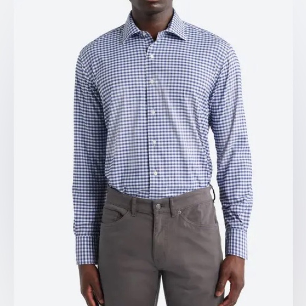 Calibrate Men Tops Button Down Trim fit Shirt size 14.5/32-33